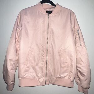 Women's Pink Bomber Jacket forever 21 pink medium